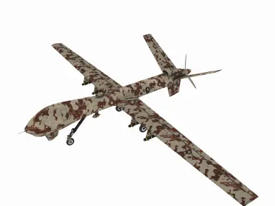 Aircraft05 military drone 3D model