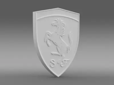 Ferrari logo 3D model