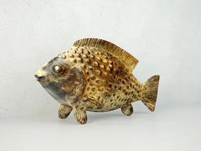 Bronze African Ashanti Akan Sculpture 3D model