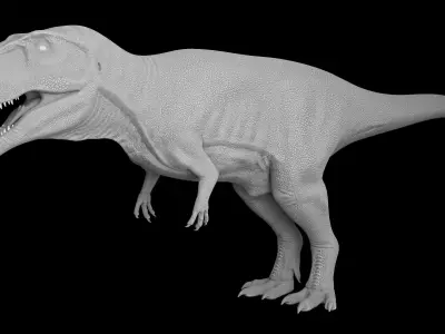 Giganotosaurus carolini  Low-poly 3D model