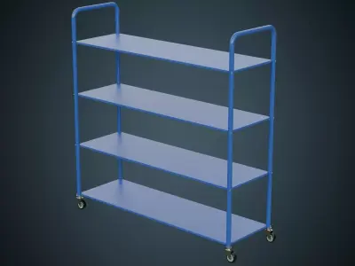 Shelf 1 Basic  Low-poly 3D model