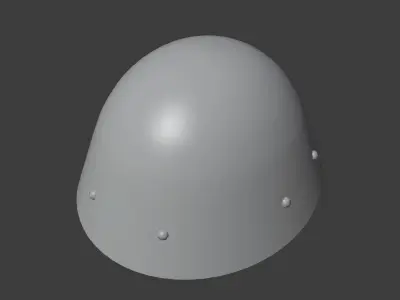 Czechoslovakian Army VZ32 Helmet  Low-poly 3D model