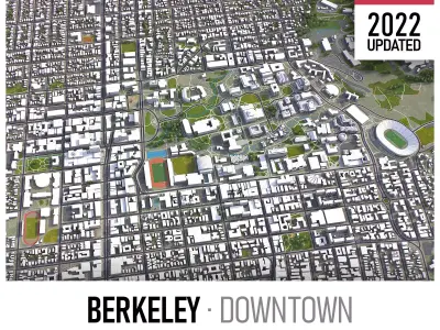 Berkeley Low-poly 3D model