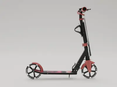 Electronic Bike Low-poly 3D model