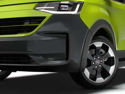Volkswagen Transporter L2H1 2024 3D model