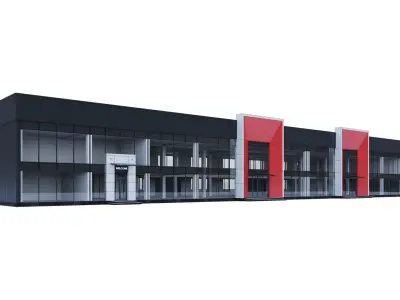 Car Shop Building 3D model