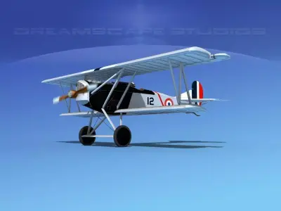 Fokker D-VII V15 France 3D model