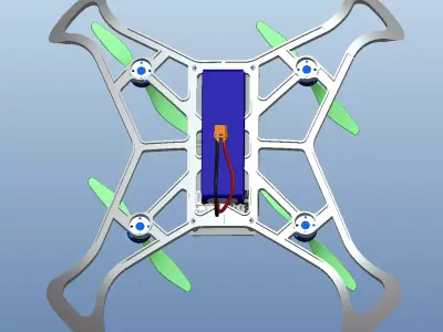 Quadcopter drone model 3D model