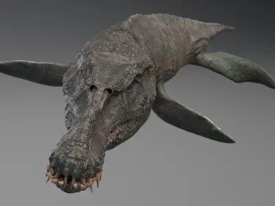 Dinosaur Predator X Pliosaurus Funkei SeaMonster Series 2 Low-poly 3D model