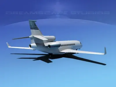 Dassault Falcon 7X V15 3D model