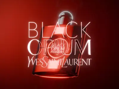 YSL Black Opium Fragrance Free 3D Model Free low-poly 3D model