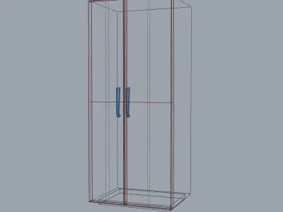 36 inch refrigerator fridge 3D model