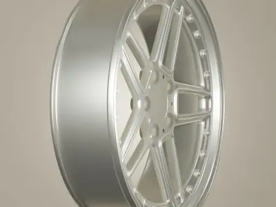 AC Schnitzer Type 2 Style Wheel Low-poly 3D model