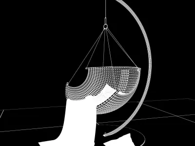 modern hang chair  render ready vray  Free 3D model