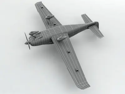  Cirrus SR-22 Aircraft Low-poly 3D model