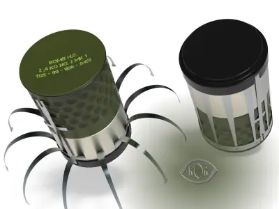 HB876 British landmine area denial submunition 3D model