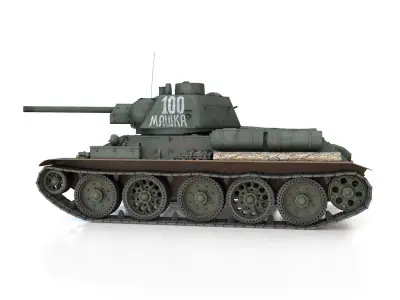 OT-34-76 - Soviet Flamethrower Tank - 100 3D model