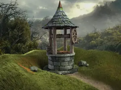 Water Well Medievall 3D model