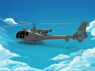 AEROSPATIALE GAZELLE 3D model