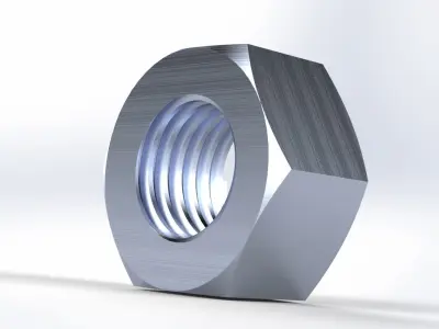 M16 BOLT and M16 NUT 3D model