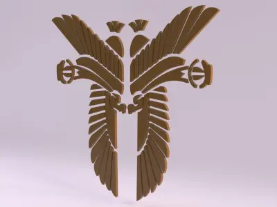 Egyptian Symbols - 027 Low-poly 3D model