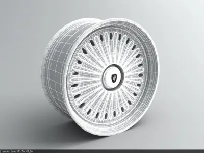 Wheel Tire 08 custom 3D model