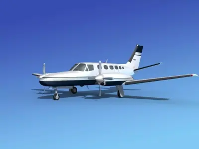Cessna 441 Conquest II V05 3D model