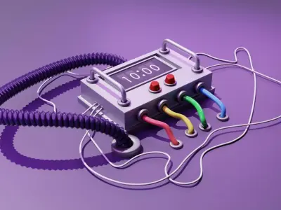 Cables and tubes 3D model