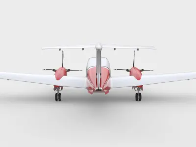 Beechcraft King Air 200 Coastguard 3D model