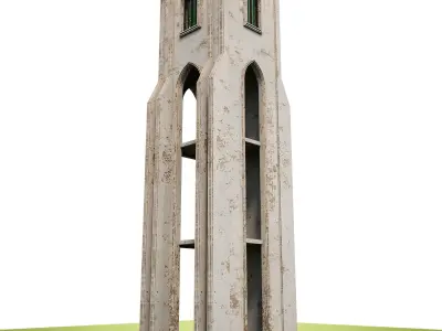 GOTHIC CASTLE BUILDING 23 Low-poly 3D model