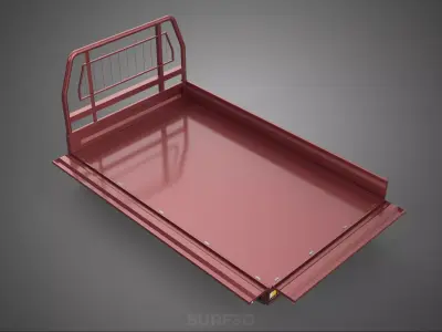 HEADBOARD TAILGATE DROP SIDE LOAD BED BODY DOOR PICKUP TRUCK CAR 3D model