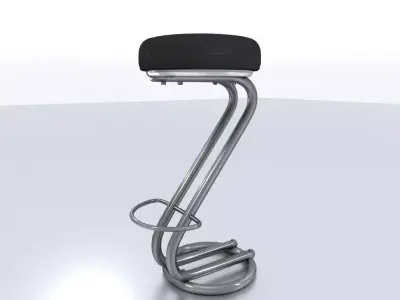 Barstool bar stool Free low-poly 3D model