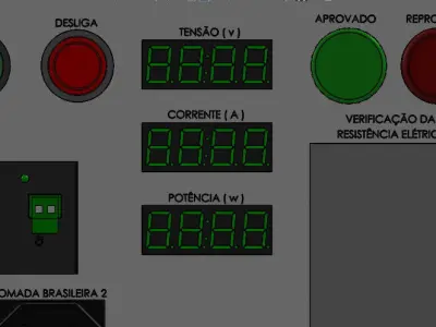 painel eletrico Low-poly 3D model