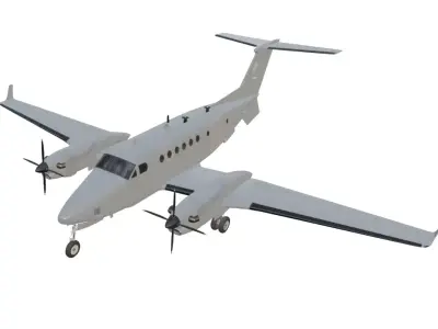 Beechcraft - RAF - SHADOW R1 ISTAR Aircraft - Low-poly 3D model