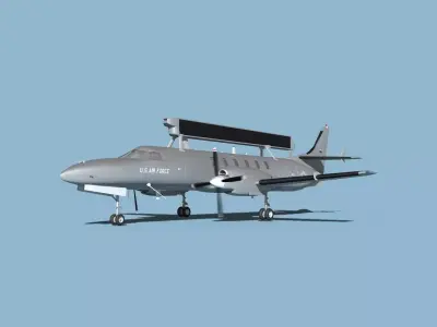 Swearingen RC-26 Condor V01 US Air Force 3D model
