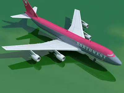 Boeing 747 North West V1 3D model