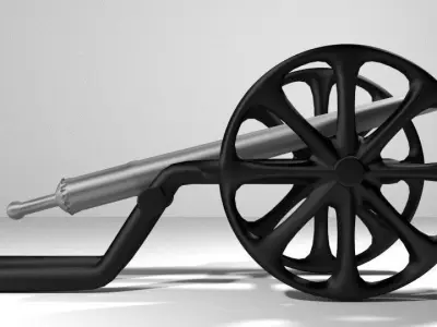 Cannon - European Parrot 3D model