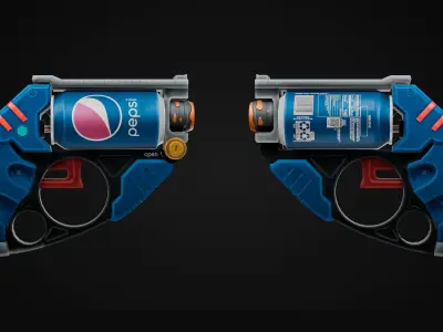 PEPSI GUN - Fridge Pack Skins 3D model