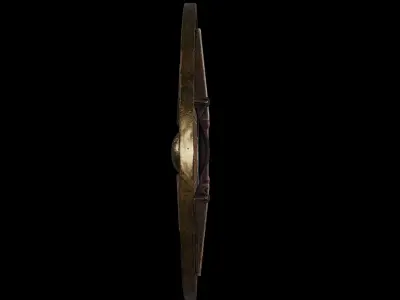 Ancient Norse shield of Jarla Viking Low-poly 3D model