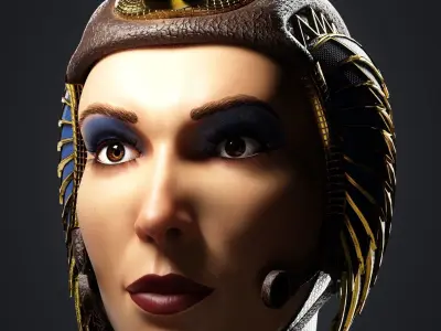 Female Pharaoh Astronaut - Female Character Design Challenge 3D model