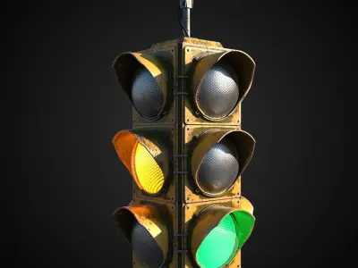 Traffic light Free 3D model
