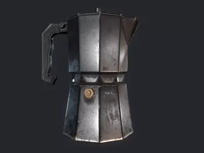 Coffee maker Free low-poly 3D model