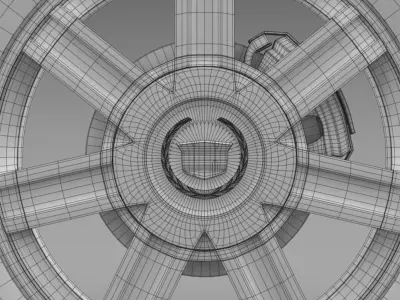 Cadillac Escalade awd 2012 wheel 3D model