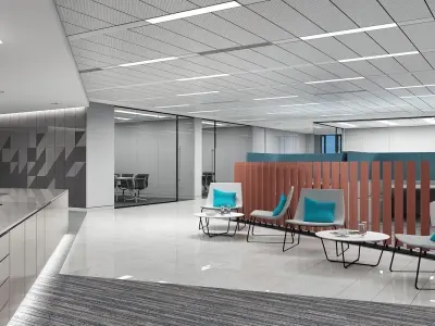 Full Office Interior 26 3D model