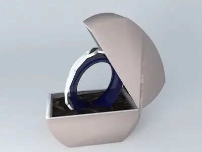 Ladies Silver/Jet Fashion Watch SEKSY Free 3D model