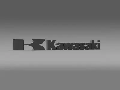 Kawasaki Logo 3D model