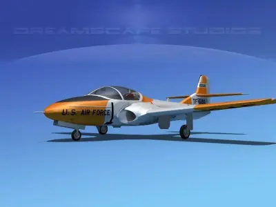 Cessna T-37 Tweetybird V04 USAF 3D model