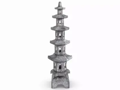 Stone Lentern 3D model