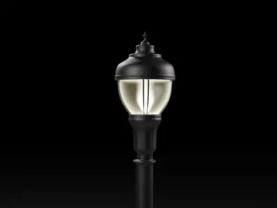 City Streetlight Decor High Poly 2 Free 3D model