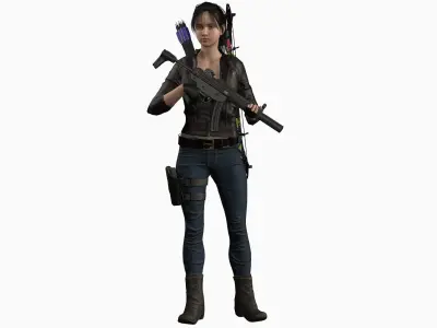 Survivor girl  3D model